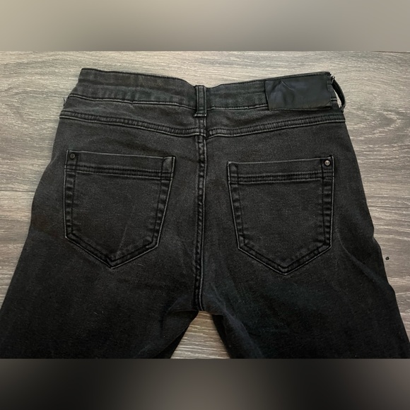 Zara z1975 moto skinnies with ankle zip size 4. - Picture 5 of 9